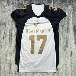 Remy Martin Cognac Team Cut Football Jersey‎ Mens L White Black 1738